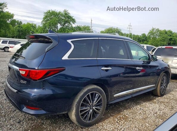 5N1DL0MM7HC513919 2017 INFINITI QX60 Blue Հետևի աջ