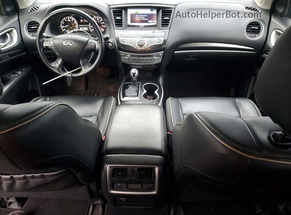 5N1DL0MM7HC523267 2017 INFINITI QX60 Gray Dashboard view