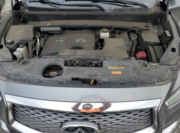 5N1DL0MM7HC523267 2017 INFINITI QX60 Gray Engine compartment view