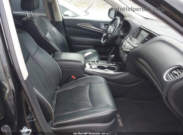 5N1DL0MM7HC529375 2017 INFINITI QX60 Black Vista interior delantera