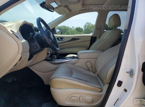 5N1DL0MM7HC545575 2017 INFINITI QX60 Белый Вид салона спереди