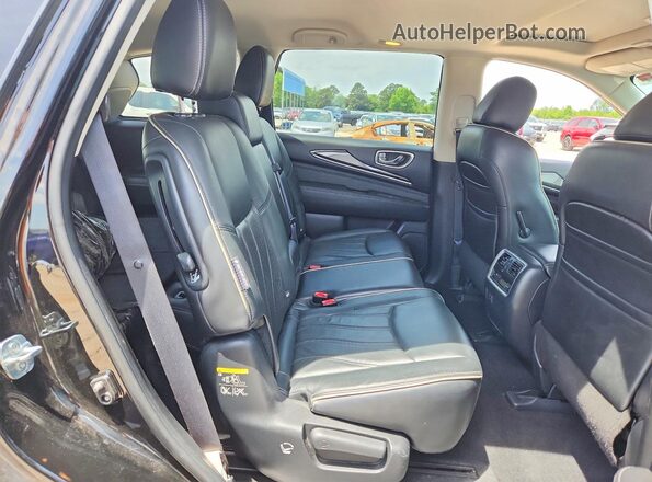 5N1DL0MM7JC519984 2018 INFINITI QX60 Black Vista interior trasera