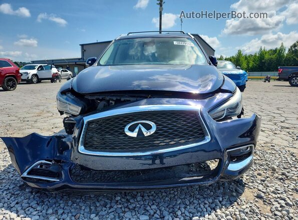 5N1DL0MM7KC520313 2019 INFINITI QX60 Blue Vista frontal