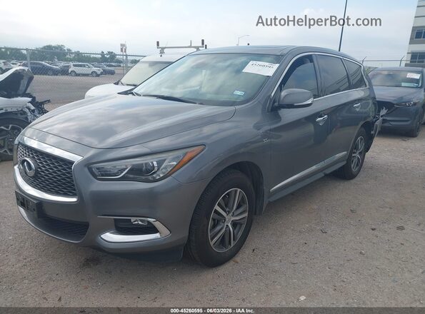 5N1DL0MM7KC553702 2019 INFINITI QX60 Gray წინა მარცხენა ხედი სამი მეოთხედიდან