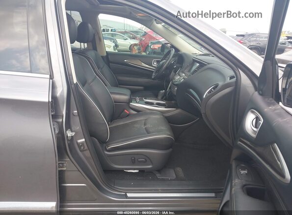 5N1DL0MM7KC553702 2019 INFINITI QX60 Gray წინა სალონის ხედი