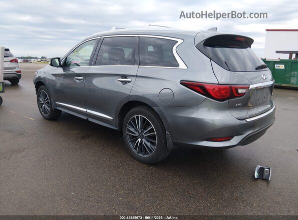 5N1DL0MM7LC506672 2020 INFINITI QX60 Gray Trasero izquierdo