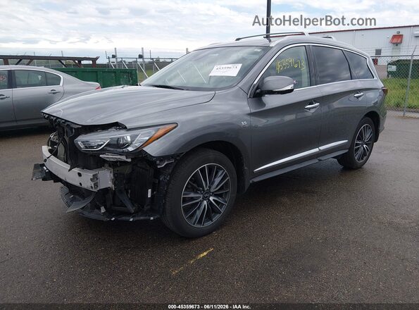 5N1DL0MM7LC506672 2020 INFINITI QX60 Gray Vista tres cuartos delantera izquierda