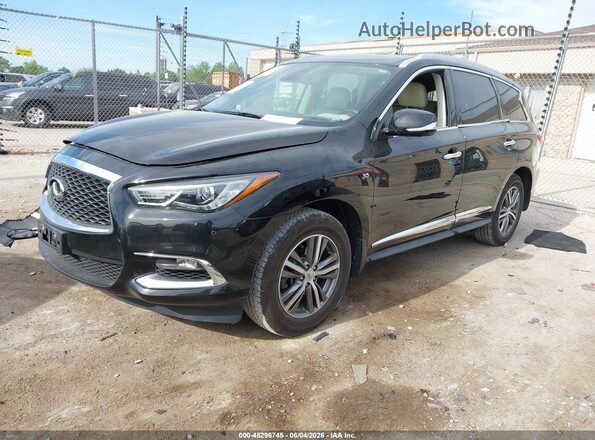 5N1DL0MM7LC507045 2020 INFINITI QX60 Black წინა მარცხენა ხედი სამი მეოთხედიდან