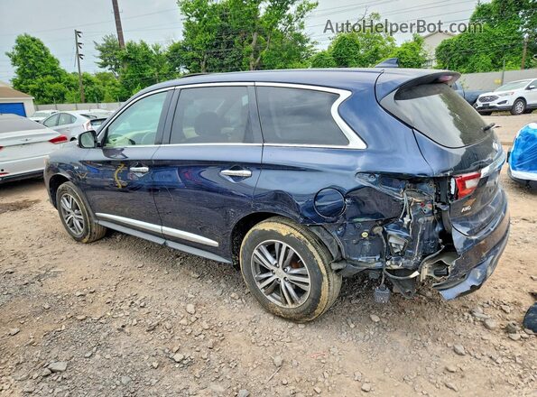 5N1DL0MM7LC517686 2020 INFINITI QX60 Blue Rear left