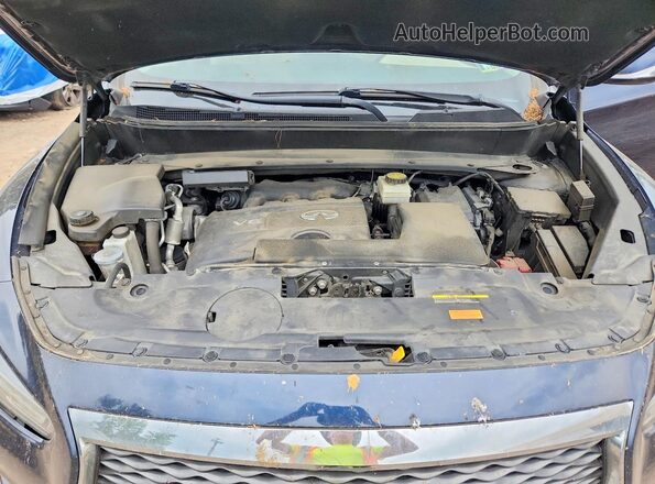 5N1DL0MM7LC517686 2020 INFINITI QX60 Blue Engine compartment view