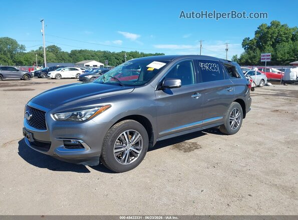5N1DL0MM7LC544757 2020 INFINITI QX60 Gray წინა მარცხენა ხედი სამი მეოთხედიდან