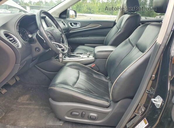 5N1DL0MM8HC511063 2017 INFINITI QX60 Black Սալոնի դիմացի տեսք