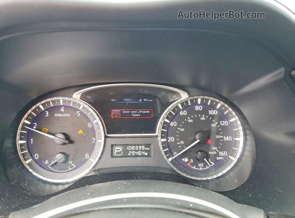 5N1DL0MM8HC511063 2017 INFINITI QX60 Black Սարքավորումների վահանակի տեսք