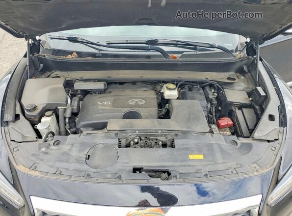 5N1DL0MM8HC511063 2017 INFINITI QX60 Black Սալոնի հետևի տեսք