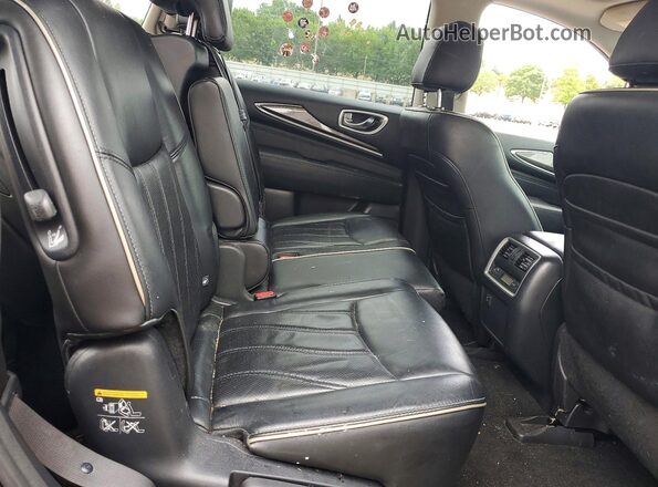 5N1DL0MM8HC511063 2017 INFINITI QX60 Black Հետևի նստատեղերի տեսք