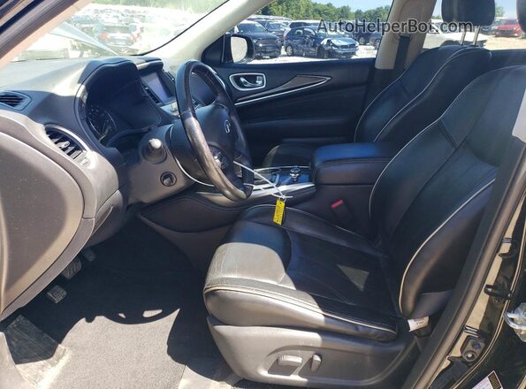 5N1DL0MM8HC552910 2017 INFINITI QX60 Black Vista interior delantera