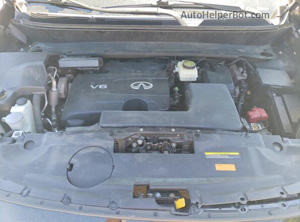 5N1DL0MM8HC552910 2017 INFINITI QX60 Black Vista del compartimento del motor