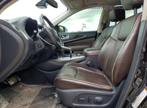5N1DL0MM8JC505804 2018 INFINITI QX60 Черный Вид салона спереди