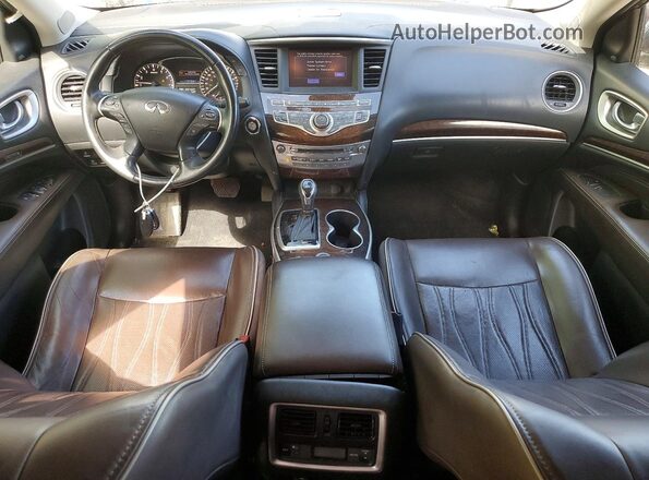 5N1DL0MM8JC515510 2018 INFINITI QX60 White Առջևի վահանակի տեսք