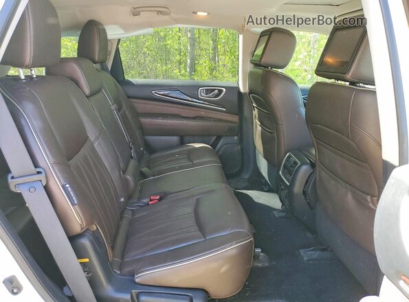 5N1DL0MM8JC515510 2018 INFINITI QX60 White Սալոնի հետևի տեսք