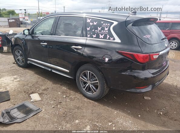 5N1DL0MM8JC516382 2018 INFINITI QX60 Black Rear left