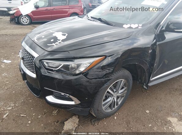 5N1DL0MM8JC516382 2018 INFINITI QX60 Black Front view