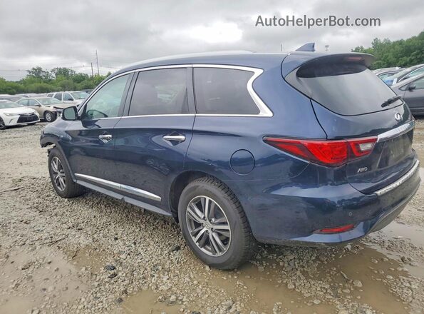 5N1DL0MM8LC501822 2020 INFINITI QX60 Blue უკანა მარცხენა