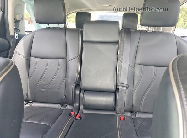 5N1DL0MM8LC522864 2020 INFINITI QX60 White Вид задніх сидінь