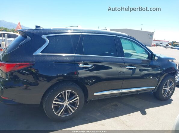 5N1DL0MM9HC519401 2017 INFINITI QX60 Black Widok wnętrza z tyłu