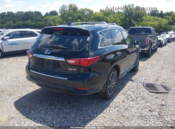 5N1DL0MM9HC548543 2017 INFINITI QX60 Black უკანა მარჯვენა