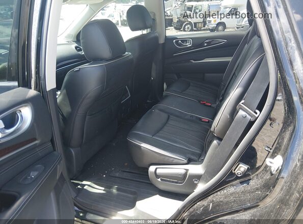 5N1DL0MM9HC548543 2017 INFINITI QX60 Black VIN კოდის სტიკერის ხედი