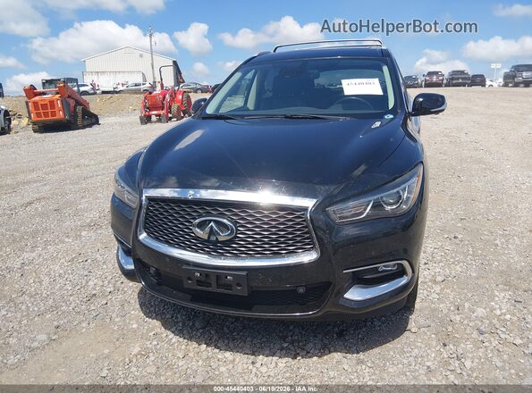 5N1DL0MM9HC548543 2017 INFINITI QX60 Black ხელსაწყოთა პანელის ხედი