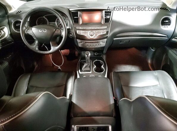 5N1DL0MM9HC553094 2017 INFINITI QX60 Black Առջևի վահանակի տեսք