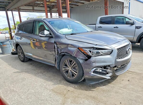 5N1DL0MM9HC560465 2017 INFINITI QX60 Серый Передняя правая четверть