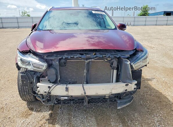 5N1DL0MM9KC514142 2019 INFINITI QX60 Maroon წინა ხედი