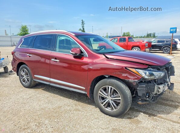 5N1DL0MM9KC514142 2019 INFINITI QX60 Maroon წინა მარჯვენა