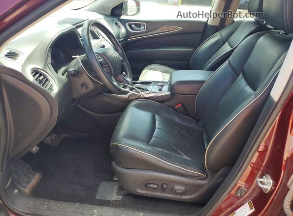 5N1DL0MM9KC514142 2019 INFINITI QX60 Maroon წინა სალონის ხედი