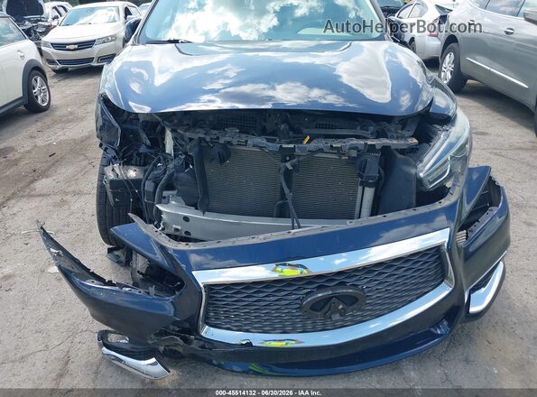 5N1DL0MM9KC524184 2019 INFINITI QX60 Blue Vista frontal