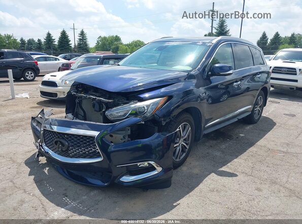 5N1DL0MM9KC524184 2019 INFINITI QX60 Blue Vista tres cuartos delantera izquierda