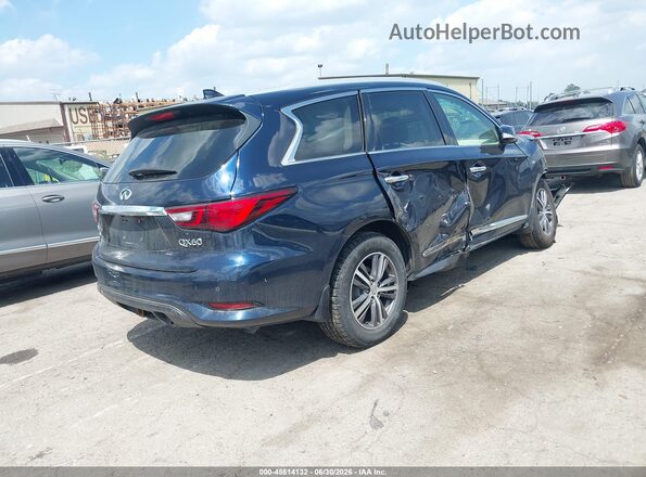 5N1DL0MM9KC524184 2019 INFINITI QX60 Blue Trasero derecho