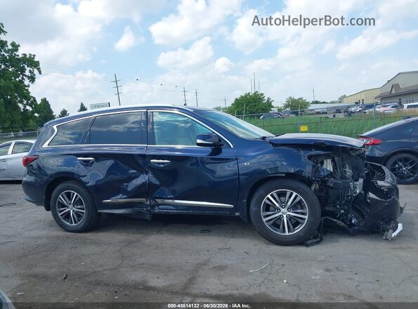 5N1DL0MM9KC524184 2019 INFINITI QX60 Blue Vista interior trasera