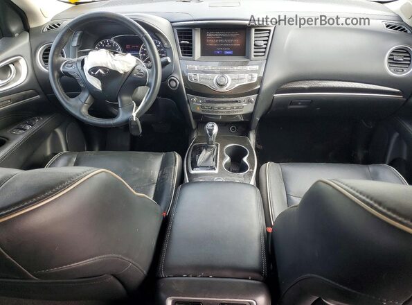 5N1DL0MM9KC533841 2019 INFINITI QX60 White Dashboard view