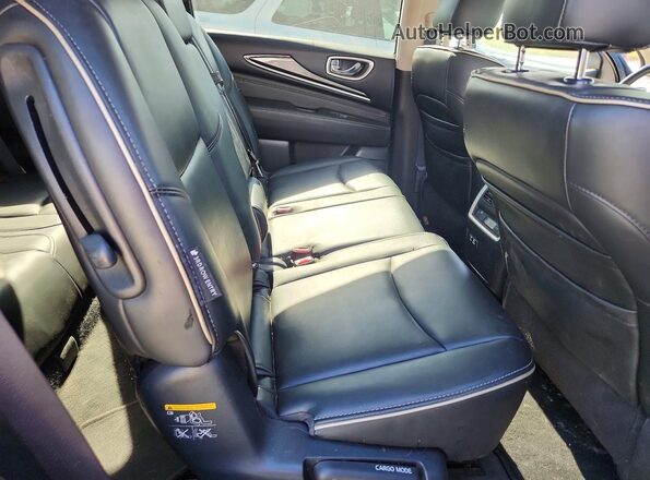 5N1DL0MM9LC530035 2020 INFINITI QX60 Black უკანა სალონის ხედი