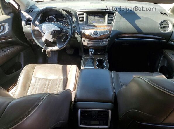 5N1DL0MMXHC510982 2017 INFINITI QX60 Black Dashboard view