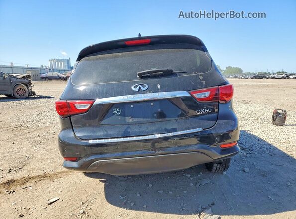 5N1DL0MMXHC510982 2017 INFINITI QX60 Black Rear view