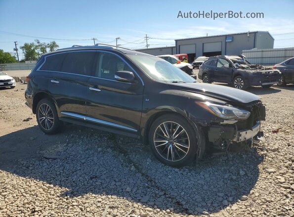 5N1DL0MMXHC510982 2017 INFINITI QX60 Black Front right