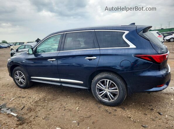 5N1DL0MMXHC555131 2017 INFINITI QX60 Синий Задняя левая четверть