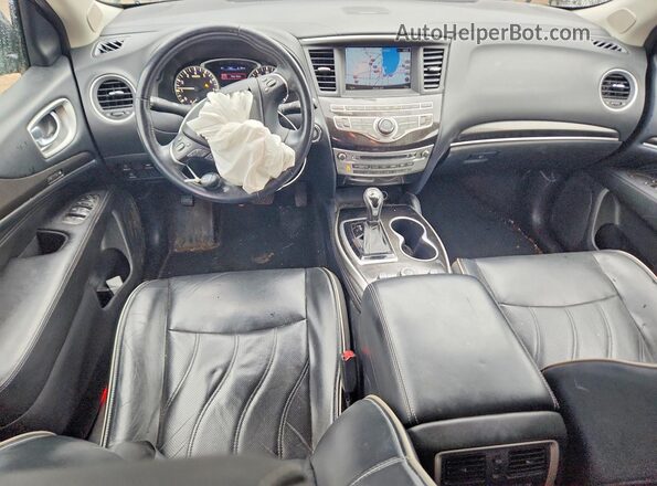 5N1DL0MMXHC555131 2017 INFINITI QX60 Синий Вид панели приборов
