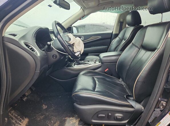 5N1DL0MMXHC555131 2017 INFINITI QX60 Синий Вид салона спереди