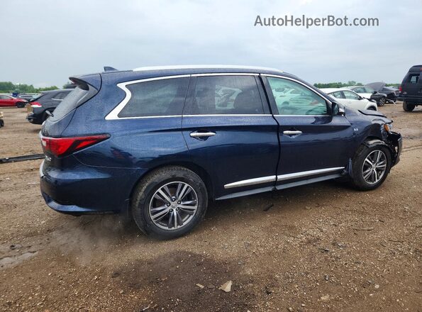 5N1DL0MMXHC555131 2017 INFINITI QX60 Синий Задняя правая четверть
